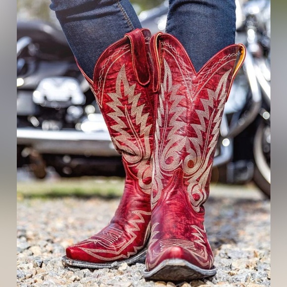 Old Gringo Women's Nevada Red Cowboy Cowgirl Boots Size 7.5 ~ Like New! - Picture 3 of 14